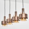 Traak hanging light, pendant light bronze, black, 4-light sources