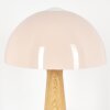 Mushroom Shaped  Forgek table lamp Champagne, Wood like finish, 1-light source