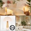 Mushroom Lamp  Forgek table lamp Champagne, Wood like finish, 1-light source