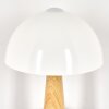 Mushroom Shaped  Forgek table lamp Wood like finish, sand-coloured, 1-light source