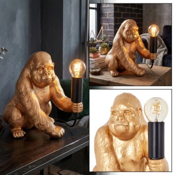 Zarik table lamp gold, black, 1-light source