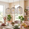 Narla hanging light, pendant light sand-coloured, 3-light sources