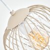 Narla hanging light, pendant light sand-coloured, 3-light sources