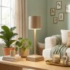 Kaval table lamp LED sand-coloured, 1-light source
