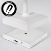 Kaval table lamp LED white, 1-light source