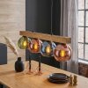 Koyoto hanging light, globe light, pendant light Ecru, black, 4-light sources