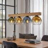 Koyoto hanging light, globe light, pendant light Ecru, black, 4-light sources