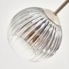 Koyoto ceiling light, globe light 78 cm sand-coloured, 6-light sources