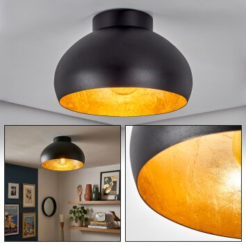Guayo ceiling light black, 1-light source