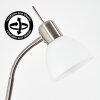 Sarel floor lamp LED matt nickel, 1-light source