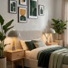 Forgek table lamp grey, Wood like finish, 1-light source