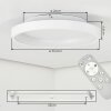 Tulin ceiling light LED white, 1-light source, Remote control