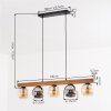 Koyoto hanging light, globe light, pendant light Ecru, black, 5-light sources
