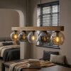 Koyoto hanging light, globe light, pendant light Ecru, black, 5-light sources