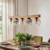 Koyoto hanging light, globe light, pendant light Ecru, black, 5-light sources