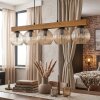 Koyoto hanging light, globe light, pendant light Ecru, black, 5-light sources