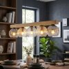 Koyoto hanging light, globe light, pendant light Ecru, black, 5-light sources