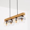 Koyoto hanging light, globe light, pendant light Ecru, black, 4-light sources
