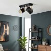 Rebbenas ceiling light, ceiling spotlight Ecru, black, 2-light sources