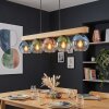 Koyoto hanging light, globe light, pendant light Ecru, black, 5-light sources