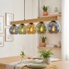 Koyoto hanging light, globe light, pendant light Ecru, black, 5-light sources