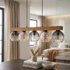 Koyoto hanging light, globe light, pendant light Ecru, black, 5-light sources