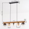 Koyoto hanging light, globe light, pendant light Ecru, black, 5-light sources