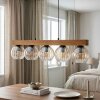 Koyoto hanging light, globe light, pendant light Ecru, black, 5-light sources
