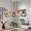Koyoto hanging light, globe light, pendant light Ecru, black, 5-light sources