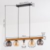 Koyoto hanging light, globe light, pendant light Ecru, black, 5-light sources