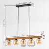 Koyoto hanging light, globe light, pendant light Ecru, black, 5-light sources