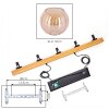 Koyoto hanging light, globe light, pendant light Ecru, black, 5-light sources