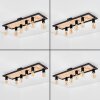 Kanor ceiling light Ecru, black, 6-light sources