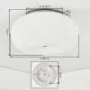 Molak ceiling light matt nickel, 2-light sources