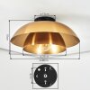Albo ceiling light black, 1-light source