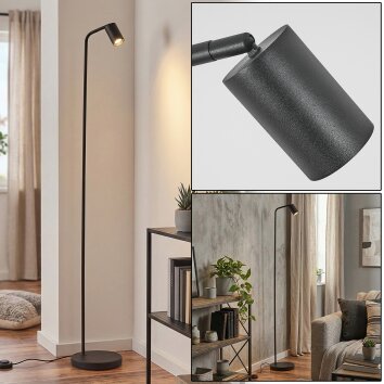 Karel floor lamp black, 1-light source