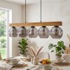 Ripoll hanging light, globe light, pendant light Ecru, black, 5-light sources