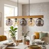 Ripoll hanging light, globe light, pendant light Ecru, black, 5-light sources