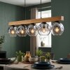 Ripoll hanging light, globe light, pendant light Ecru, black, 5-light sources