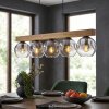 Ripoll hanging light, globe light, pendant light Ecru, black, 5-light sources