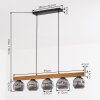 Ripoll hanging light, globe light, pendant light Ecru, black, 5-light sources