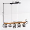 Ripoll hanging light, globe light, pendant light Ecru, black, 5-light sources