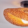 Bauro ceiling light black, 1-light source