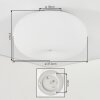Molak ceiling light matt nickel, 2-light sources