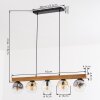 Ripoll hanging light, globe light, pendant light Ecru, black, 5-light sources