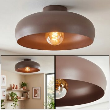 Guayo ceiling light Mocha, 1-light source