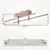 Kiron ceiling light LED sand-coloured, 1-light source