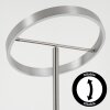 Melak floor lamp, Reading light LED matt nickel, 2-light sources