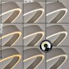 Melak floor lamp, Reading light LED matt nickel, 2-light sources