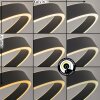 Melak floor lamp, Reading light LED black, 2-light sources